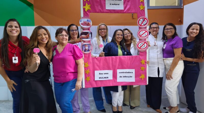SCIH do Hospital Edson Ramalho promove ação do Dia da Mulher com foco em segurança e controle de infecções